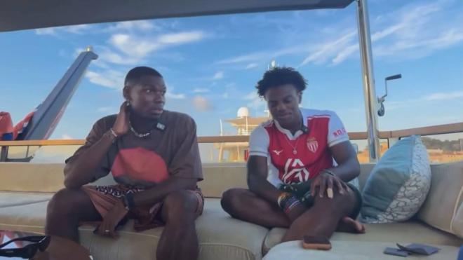 Pogba junto a Show Speed (Foto: Vídeo IShowSpeed)