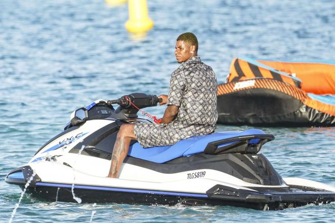 Rashford, durante sus vacaciones este verano (Cordon Press)