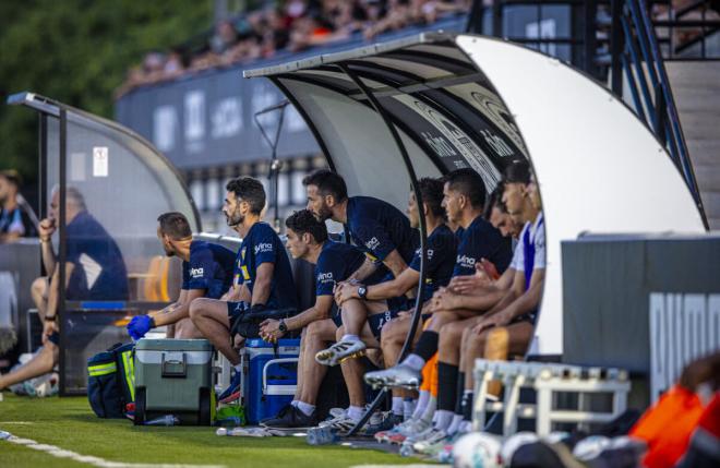Corberán en el Valencia-Castellón (Foto: Valencia CF)