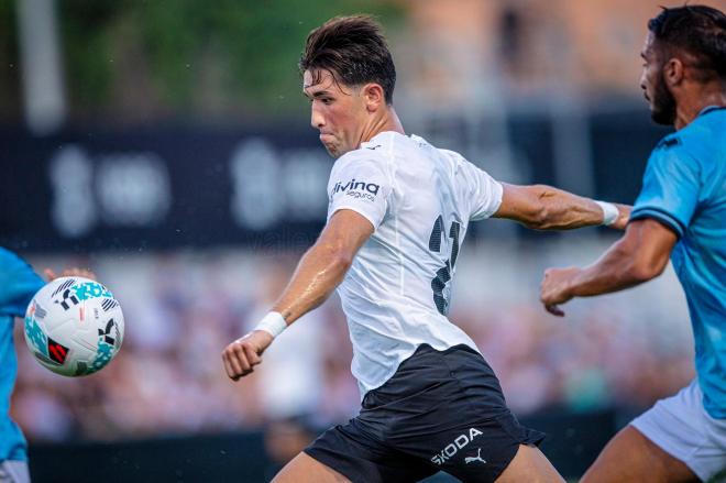 Jesús Vázquez en el Valencia-Castellón (Foto: Valencia CF)