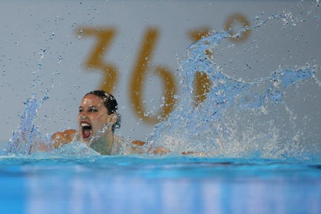 Iris Tió, oro en el campeonato del mundo de natación artística (Foto: EFE).