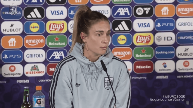 Alexia Putellas, en la rueda de prensa previa al España-Alemania.