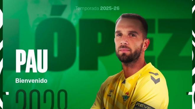 Pau López, nuevo fichaje del Real Betis.