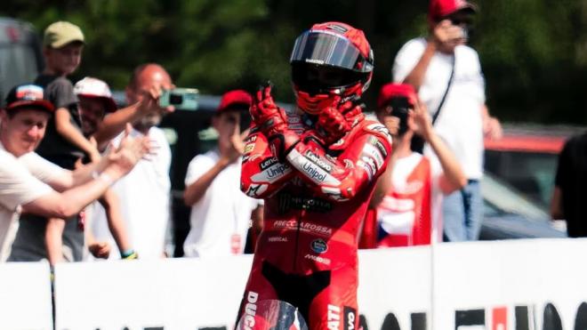 Marc Márquez, en Brno (Foto: Ducati).
