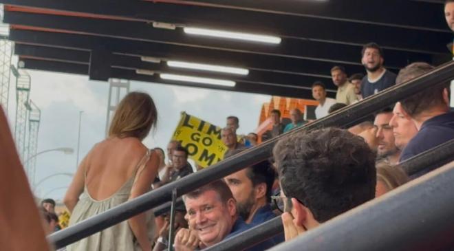 Ron Gourlay pitado en el Valencia-Leganés. Le piden fichajes (Foto: Radio Marca)