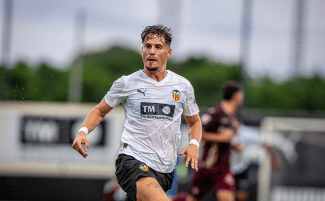 Sergi Canós en el Valencia-Leganés (Foto: Valencia CF