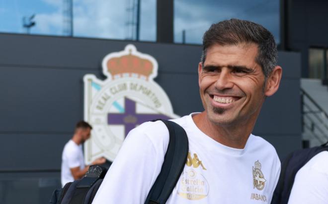 Antonio Hidalgo, a su llegada al Compostela-Deportivo (Foto: RCD).