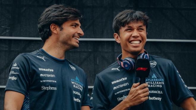 Carlos Sainz y Alex Albon, en Williams (Foto: Williams Racing).
