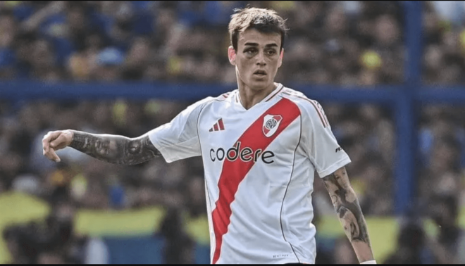 Nicolás Fonseca en su etapa en River