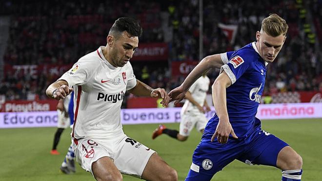 Munir, ante el Schalke 04 (Foto: SFC).