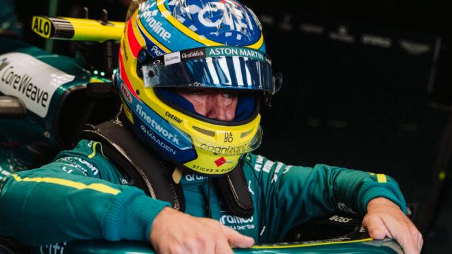 Fernando Alonso, en Spa (Foto: Aston Martin).