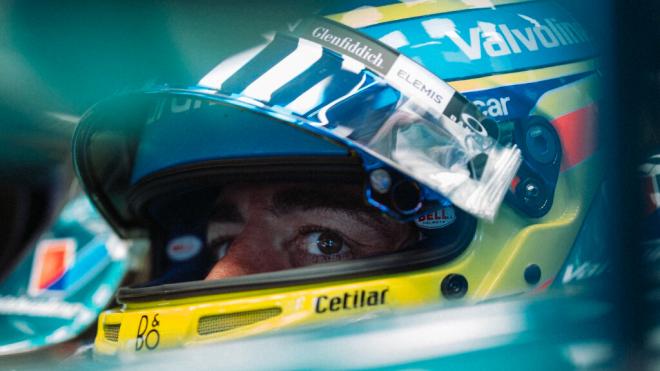 Fernando Alonso, en Spa (Foto: Aston Martin).