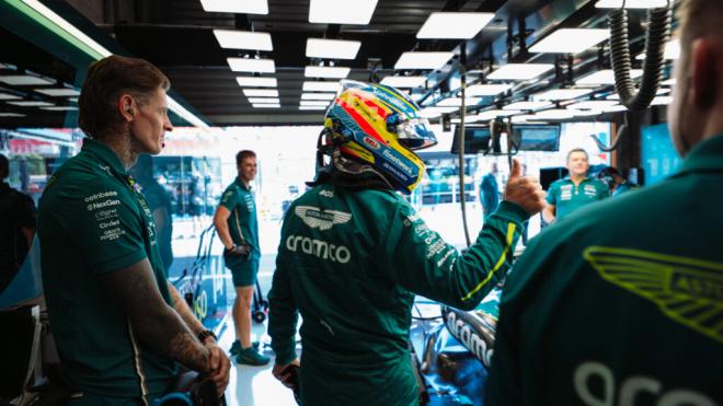 Fernando Alonso, en Spa (Foto: Aston Martin).