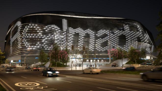 Así será la iluminación exterior del Bernabéu (INTELEC)