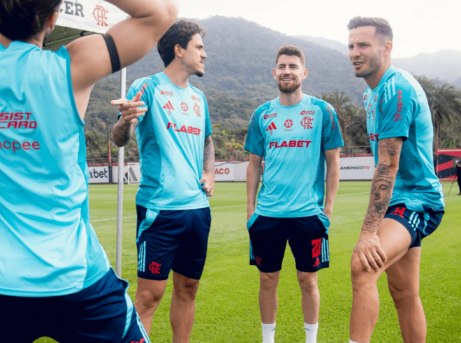 Saúl Ñíguez en un entrenamiento. (Foto: Flamengo)
