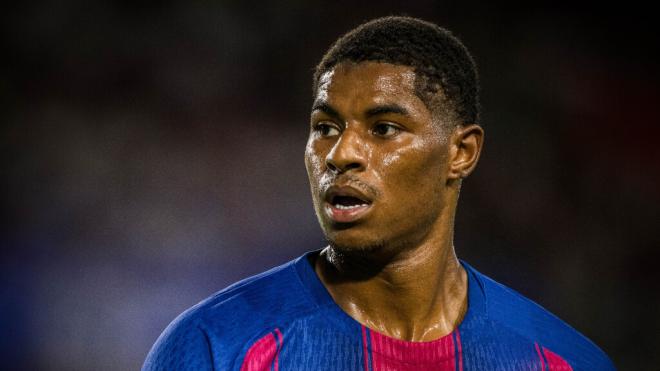 Marcus Rashford tuvo minutos en la segunda parte (FCB)