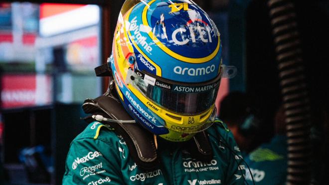 Fernando Alonso, en Spa (Foto: Aston Martin).