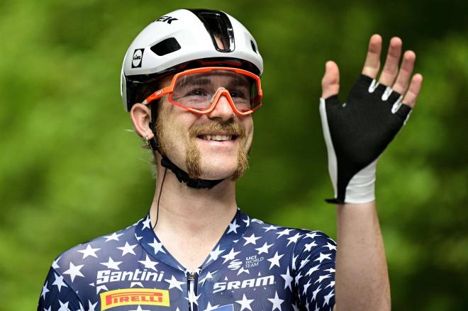 Quinn Simmons, durante el Tour de Francia 2025 (Foto: Cordon Press).