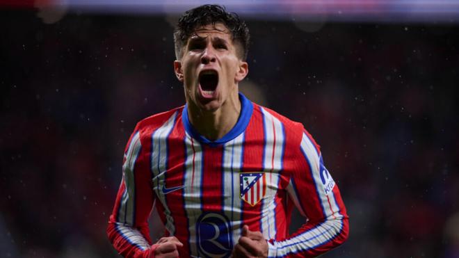Giuliano Simeone celebrando un gol (Cordon Press)
