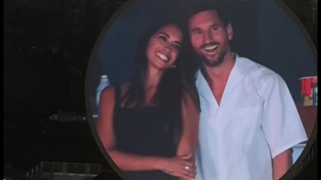Messi y Antonela Roccuzzo en el concierto de Coldplay (redes sociales)