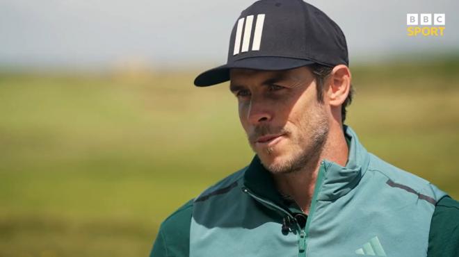 Gareth Bale niega que vaya a ser golfista profesional (captura: BBC).