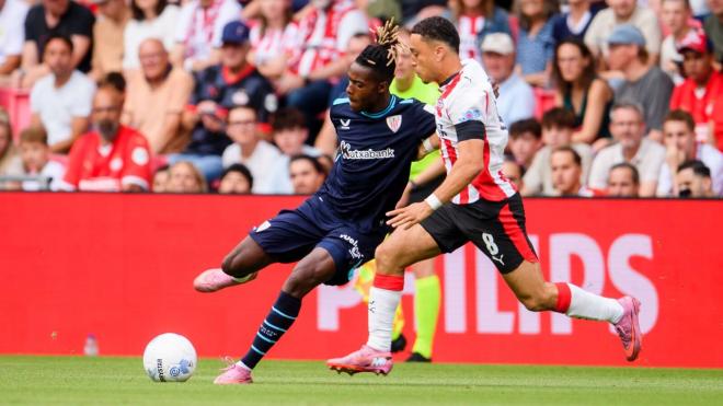 Nico Williams, en el amistoso frente al PSV (Foto: Athletic Club).