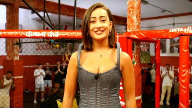 Marina Rivers antes de los combates finales (Warrior Games, Mediaset Infinity)