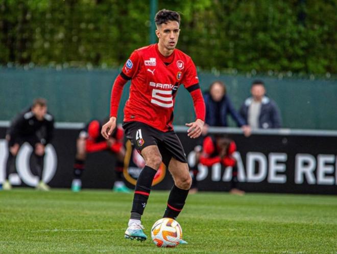 Mohamed Jaouab, como jugador del Stade Rennais.