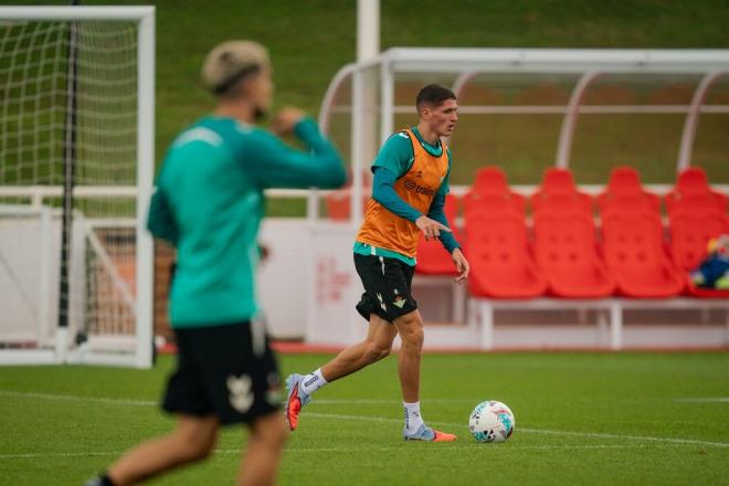 Sergi Altimira, en la pretemporada del Betis en Inglaterra (Foto: RBB).