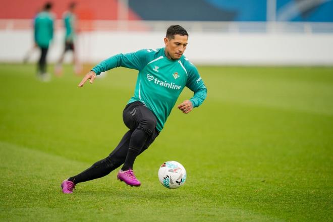 Chimy Ávila, en la pretemporada del Betis en Inglaterra (Foto: RBB).