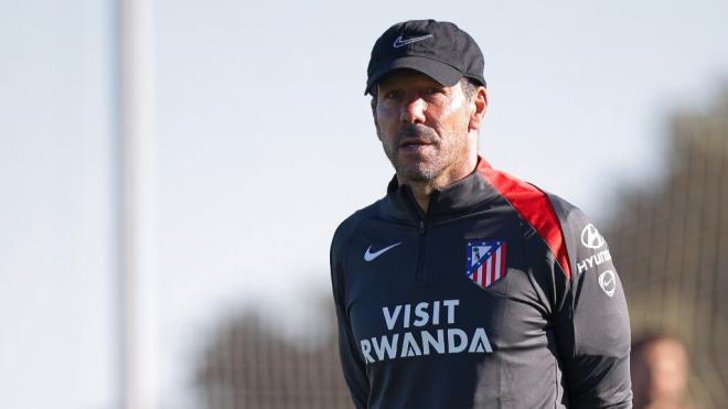 El Cholo Simeone en la pretemporada del Atlético de Madrid ('X' @Atleti)