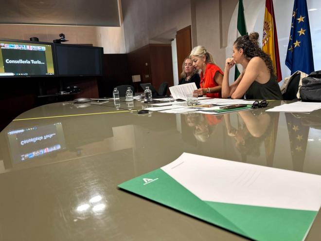 La consejera, durante la Conferencia Sectorial de Deporte.