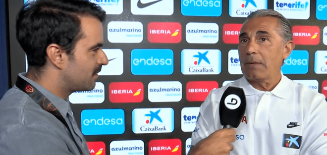 Sergio Scariolo atiende a ElDesamrque (Foto: ElDesamrque)