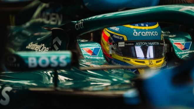 Fernando Alonso, en Spa (Foto: Aston Martin).