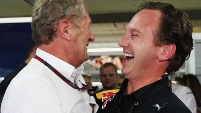 Helmut Marko y Christian Horner (Foto: Red Bull).