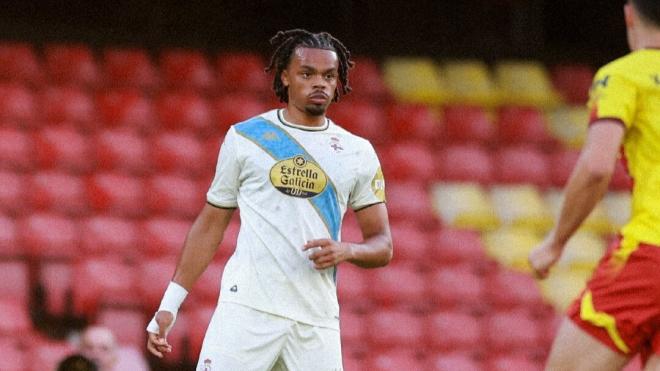 Lucas Noubi, en el Watford - Deportivo (Foto: RCD).