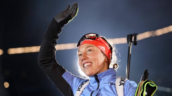Laura Dahlmeier en una de sus competiciones de biatlón (Cordon Press)