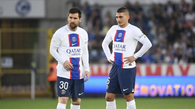 Messi y Verratti en un partido con el PSG (Cordon Press)
