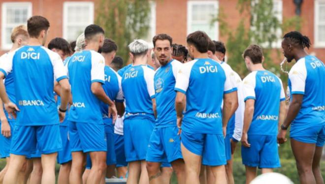 Los jugadores del Dépor, en la pretemporada de Inglaterra (FOTO:@RCDeportivo).