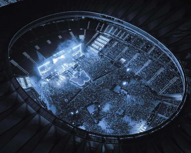 El escenario de Aitana en el Metropolitano (Instagram)