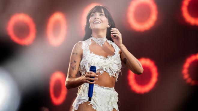 Aitana en uno de sus conciertos (Cordon Press)
