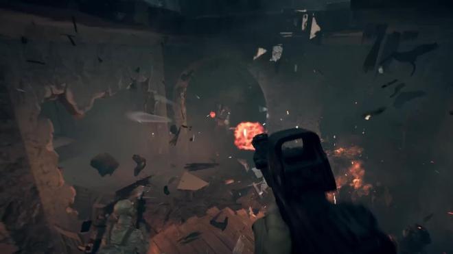 Un edificio se derrumba en el tráiler de Battlefield 6 (Imagen: EA).