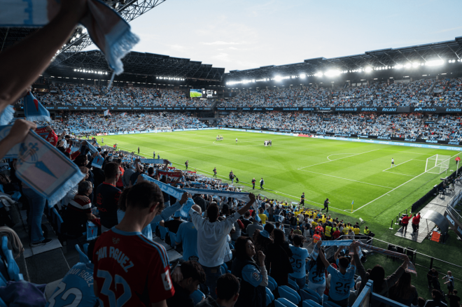 Aficionados del Celta en Balaídos (Foto: Celta).