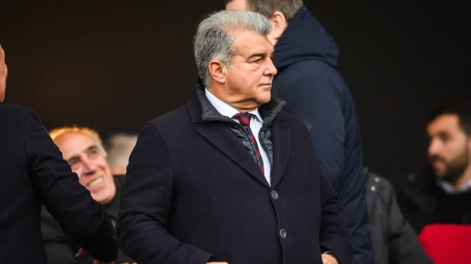 Joan Laporta en un partido (Cordon Press)