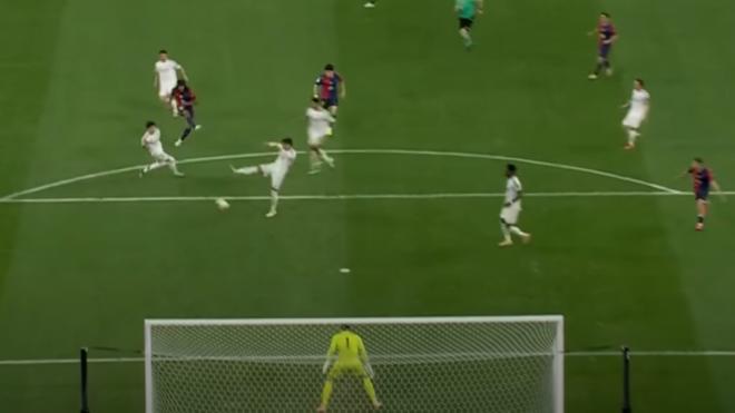 Koundé en el gol en la final de la Copa del Rey (RFEF)