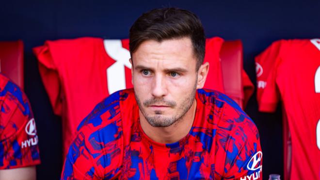 Saúl Ñíguez en el banquillo del Atlético de Madrid (Cordon Press)