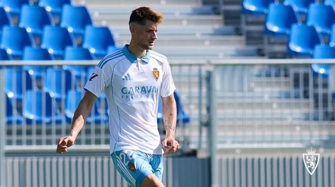 Sebastian Kosa, durante un partido con el Real Zaragoza (Foto: Real Zaragoza).