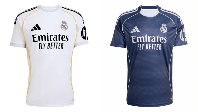 Las camisetas del Real Madrid 2025/2026.