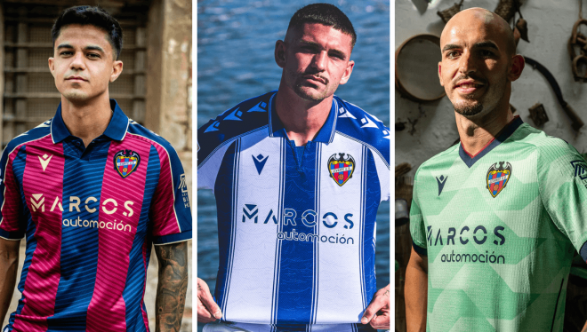 Las camisetas del Levante 2025/2026.