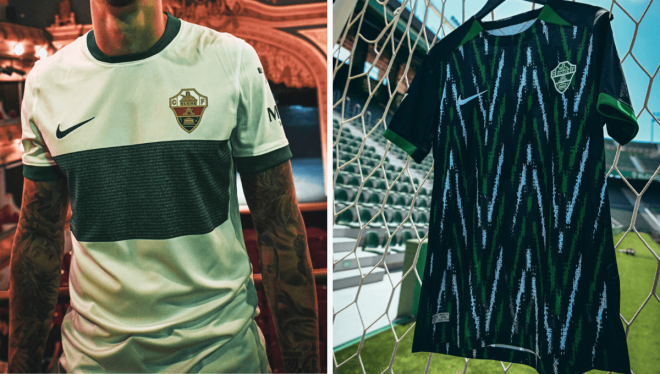 Las camisetas del Elche 2025/2026.